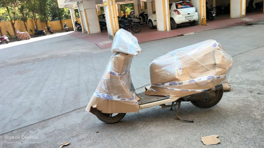 Scooter packing and transport - Gatiway Packers And Movers